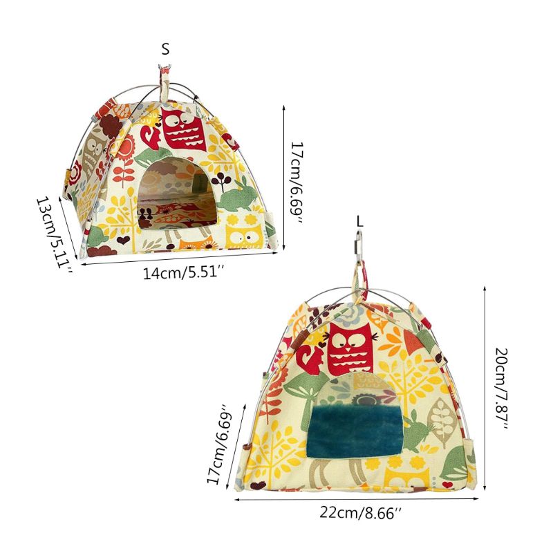 Nido di uccello appeso a gabbia casa letto pappagallo habitat grotta sospesa tenda parrocchetto sonno capanna case di amaca