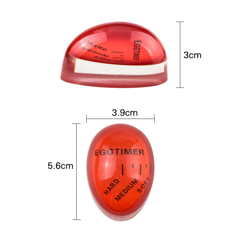 Timer di uova che cambia colore materiale in resina uova bollite perfette temperatura l'aiutante cucina Red utile strumenti di cottura