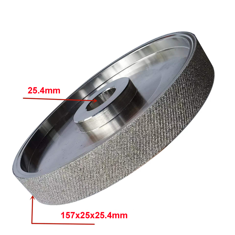 6"Inch 150mmx25mm Diamond Grinding Wheels Jewelry Polishing Machine Diamond Lapidary Grid Textured surface