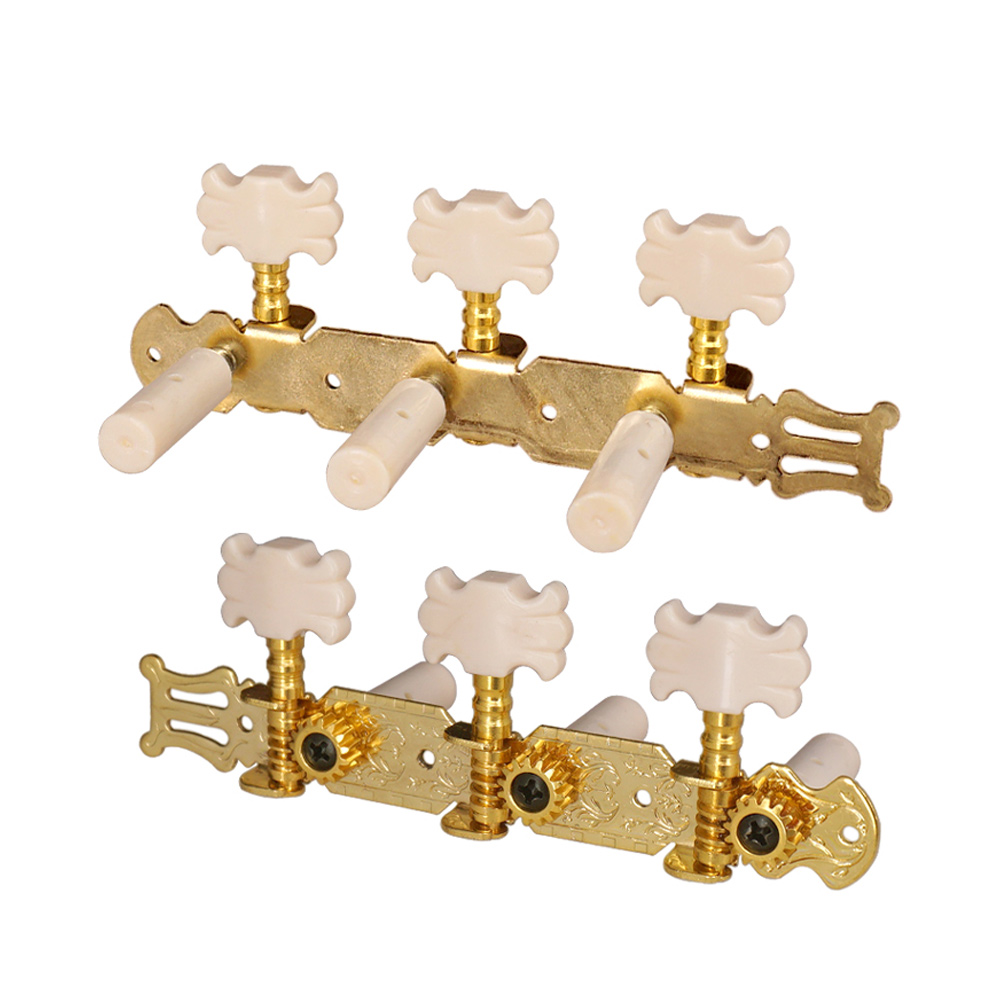 1 para Gold Guitar Tuning Pegs Classical Guitar String Tuning Pegs Tuners Machine Heads Guitar Accessories Guitar Parts