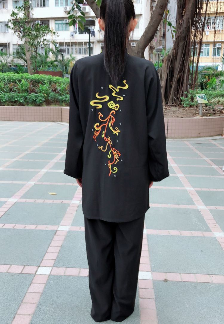 Aangepaste unisex Summerspring Embroidery Dragon/Phoenix Martial Arts Kung Fu Clothing Tai Chi Taiji Pakken Wushu -uniformen