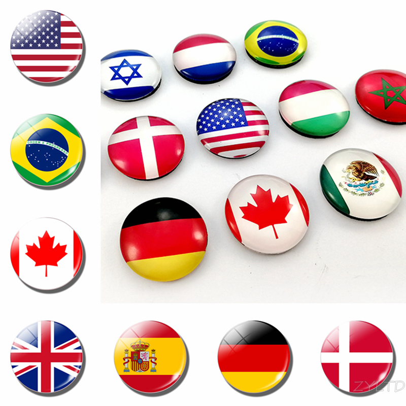 World Flags koelkast Magnet National Flag koelkast Magnets Amerika US US Canada Engeland Spanje Spanje Brazilië Rusland Finland Landen