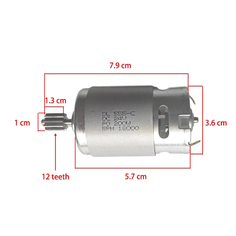 24 V RS555 200W Elektro -Spielzeug -Auto Motor 24 -V -DC -Motor für Kinder mit dem Auto 24 V Motor für Kinder -Elektrofahrzeug