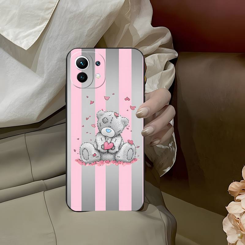 Tatty teddybeer telefoonhoesje voor Xiaomi Redmi Note 11 11Pro 11ePro 10 10Pro 9 8 6 Pro 10T 9A 8T 7A 8 8T Siliconen Cover