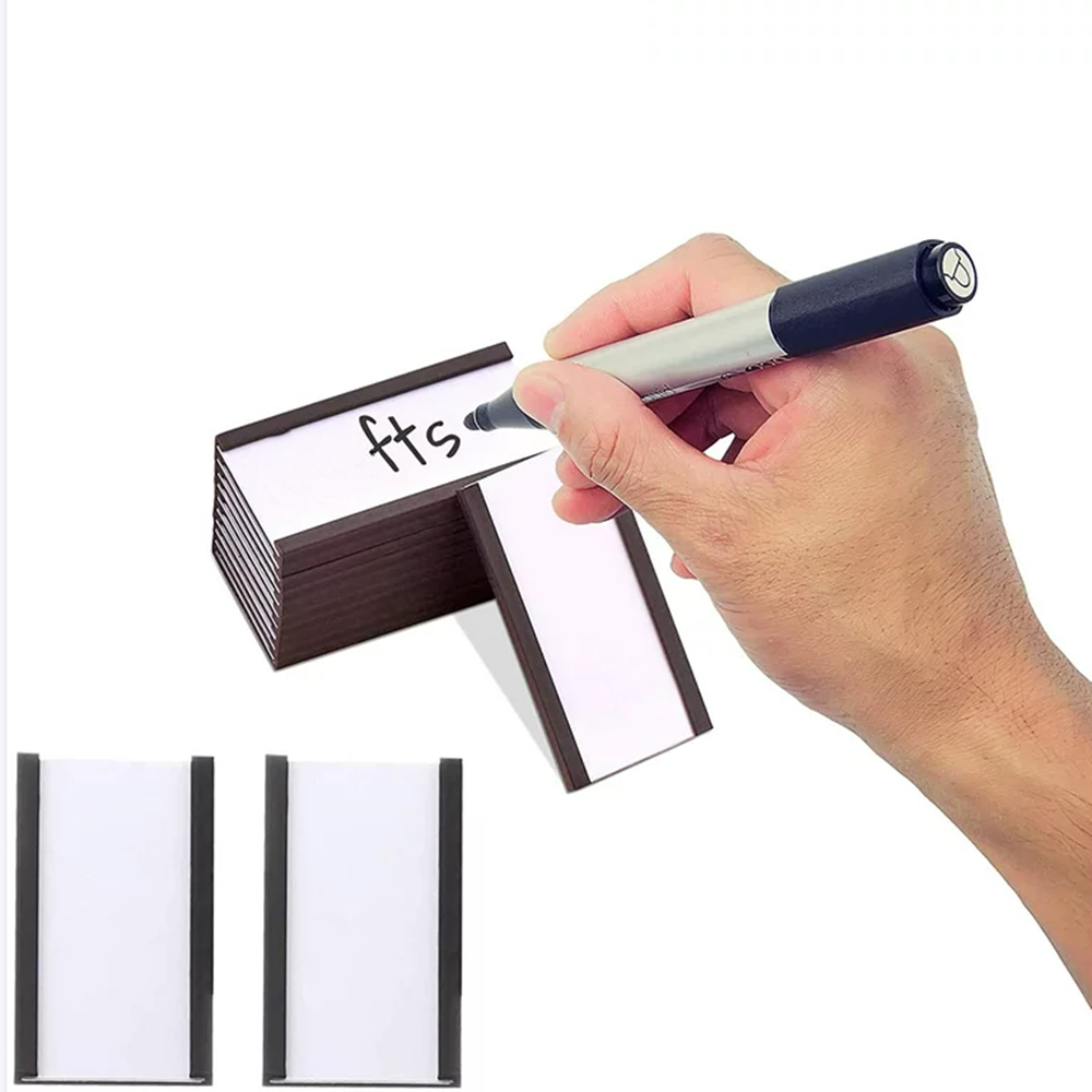 10st C -profilmagnetisk etiketthållare med PVC -pappersbredd 50mm kanalgummi magnet flexibla magneter hylleliketthållare