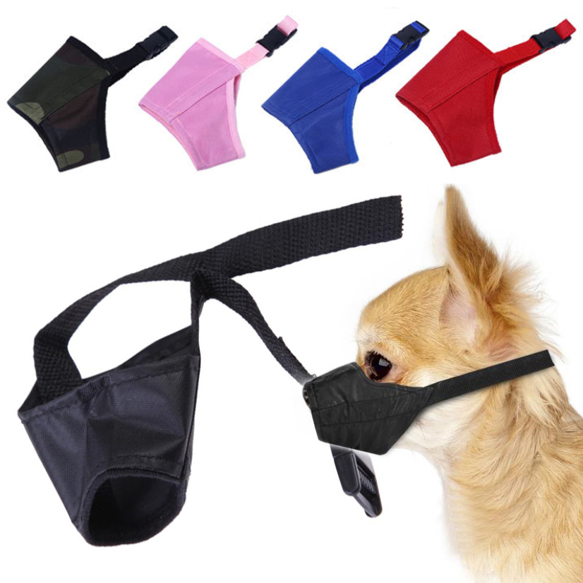Pet köpek örtüsü maske maskesi ağız koruyucusu anti ısırık koruyucu köpek muzzles oxford kumaş köpek malzemeleri ayarlanabilir evcil hayvan malzemeleri