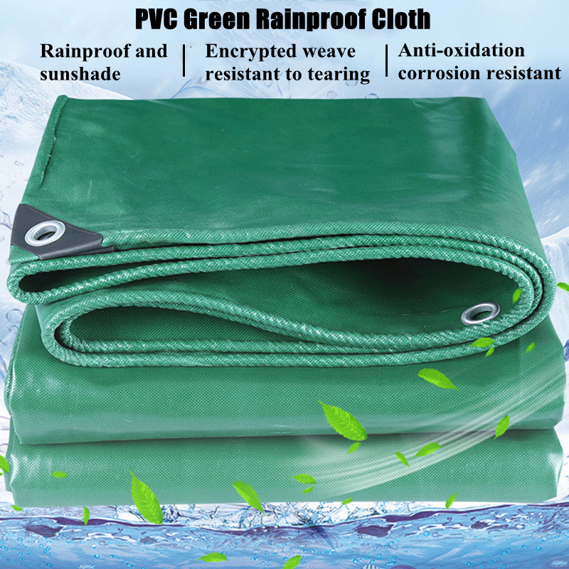 0,6 мм зеленый тарпаулин из ПВХ покрытый дождепроберистой ткань калон