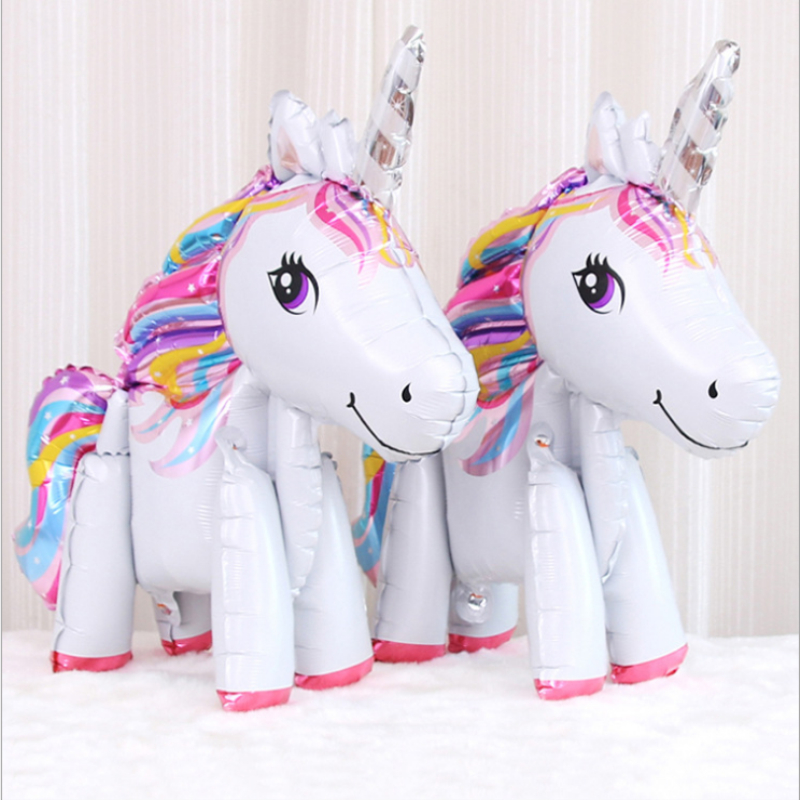 1 stcs 3d Unicorn Rainbow Pegasus Ballonnen Kind Baby Shower Festival Vakantie Bruiloft Verjaardagsfeest Decoraties Leveringen Ballons