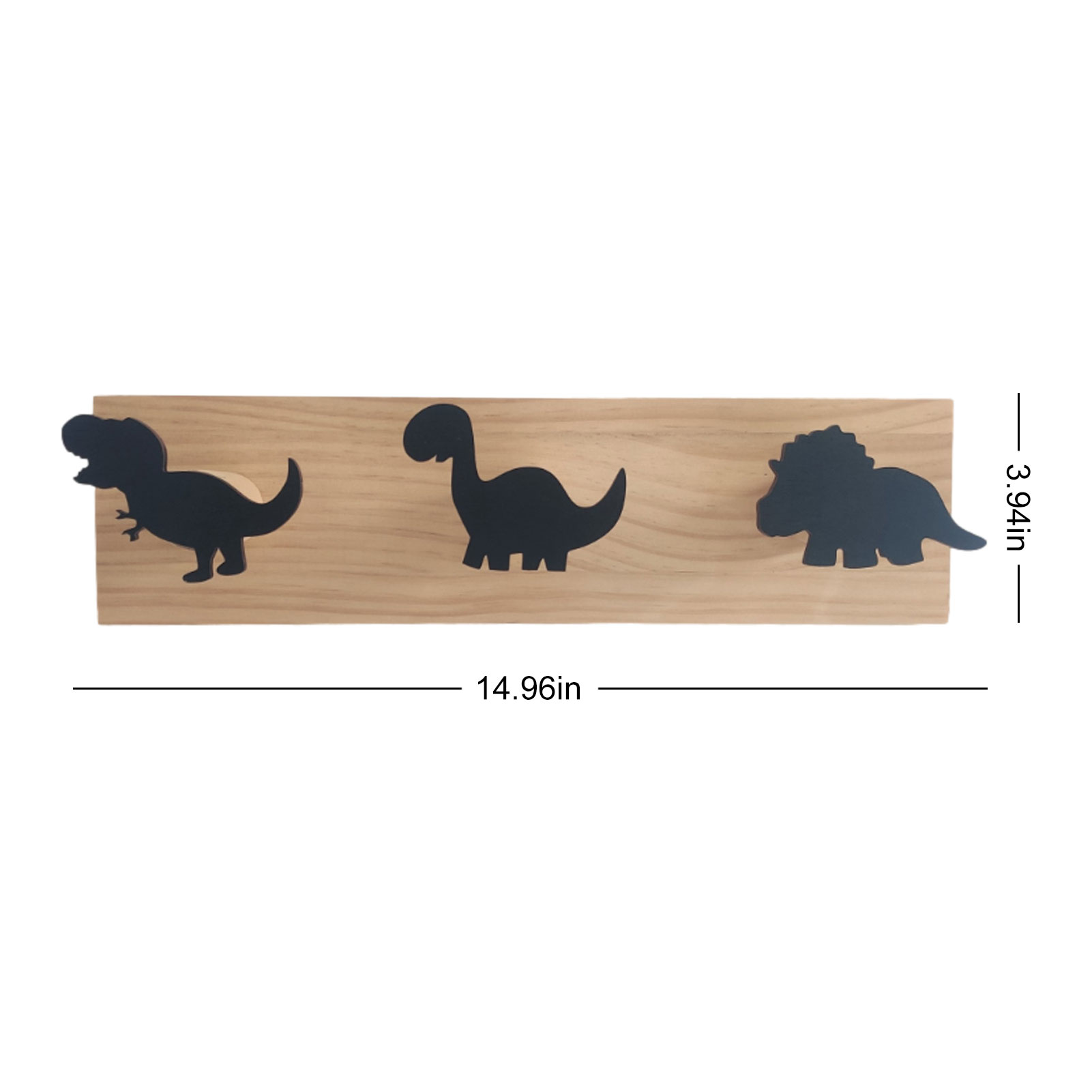 Kinderen dinosaurus muur gemonteerde jas haken houten deurhanger voor jongens slaapkamer kinderkamer speelkamer muur decoraties