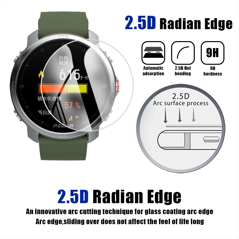Tempererat glas för polär grit x pro Vantage m2 tändas 2 smart klocka klart skärmskydd för polär vantage m2 tändning2