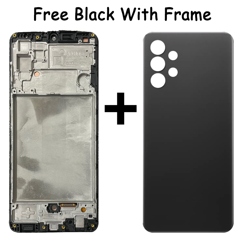 OLED For Samsung A32 4G A325 LCD Display Frame Touch Digitizer Screen For Samsung A32 SM-A325F LCD Replacement