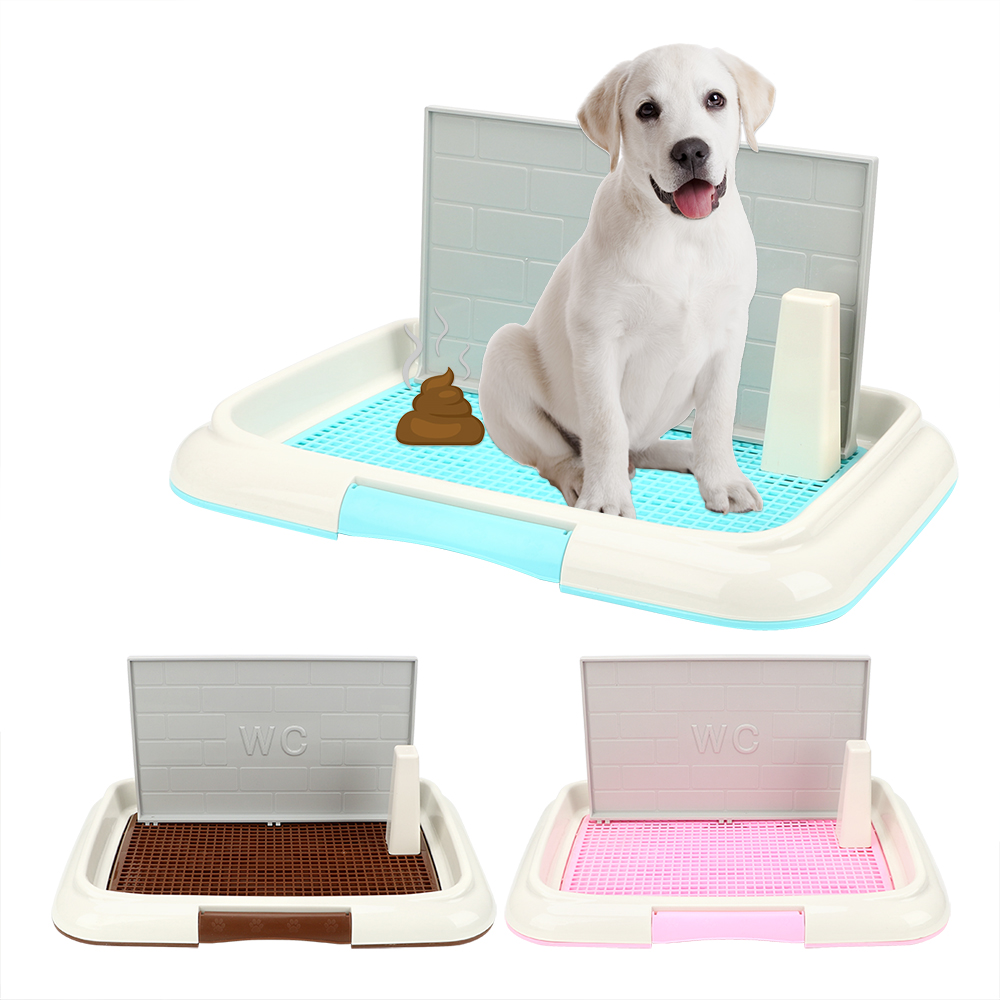 Puppy Litter Tray Toilet Pet Produit de compagnie Pitre de chien Lattice Dog Potty Bed Pan Empié à pipi Entraînement Toilet