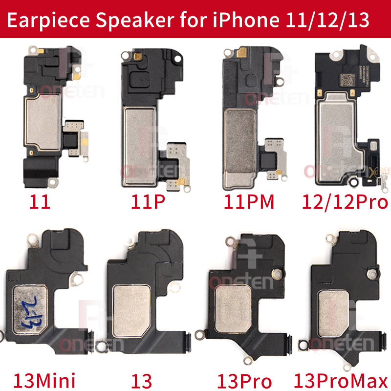 Europejczyk OneTen na iPhone X XR XS XSM 6 7 8 Plus 11 12 13 Pro Max Mini Głośnik Flex Cable Cable Wewnętrzna część zastępująca