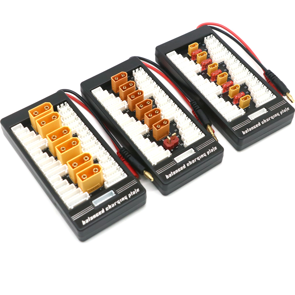 XT60 XT30 XT90 T-Plug EC3 EC5 Parallel Lipo-Batterie-Ladeplatine 2-6S für ISDT Q6 PL6 PL8 Ladegerät IMAX B6 B6AC B8 Ladegerät