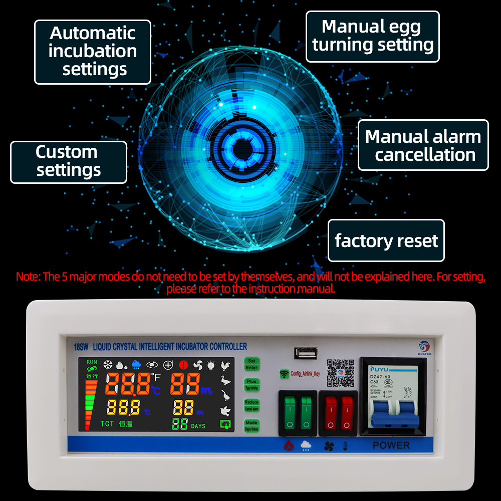 XM-18SW Egg Incubator Controller Thermostat Hygrostat Control Temperature and Humidity Controller App system 40%off
