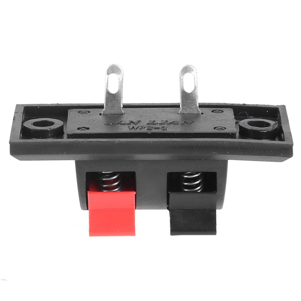 5/10/2 Positions Connector Terminal Push In Jack Load Spring 4 Poles Audio Speaker Terminals Plug Socket Clip DIY Kit