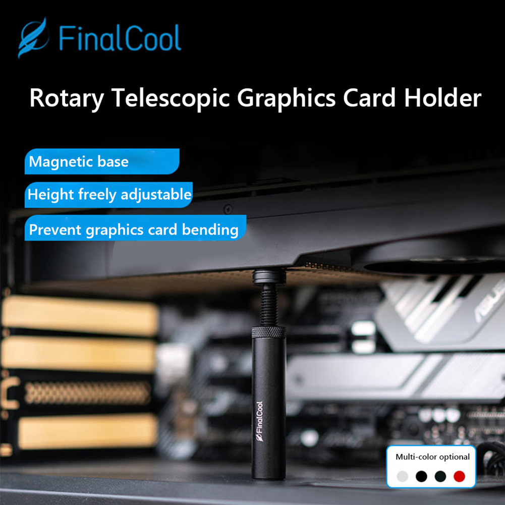 グラフィックスカードGPUホルダー調整可能な伸縮式ロータリースクリューアルミニウム合金ビデオカードSAGブラケットジャックデスクトップPCケース