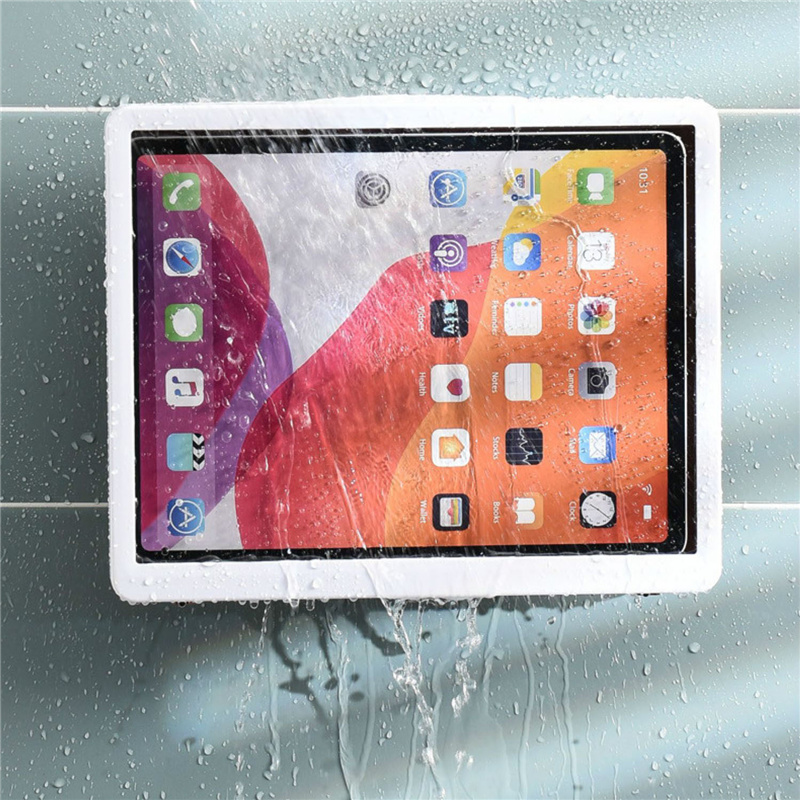 Obracający się wodoodporne łazienka na ścianie montowana na iPadzie Tablet Pudełko na ekran dotykowy Kąpiel Kąpienia