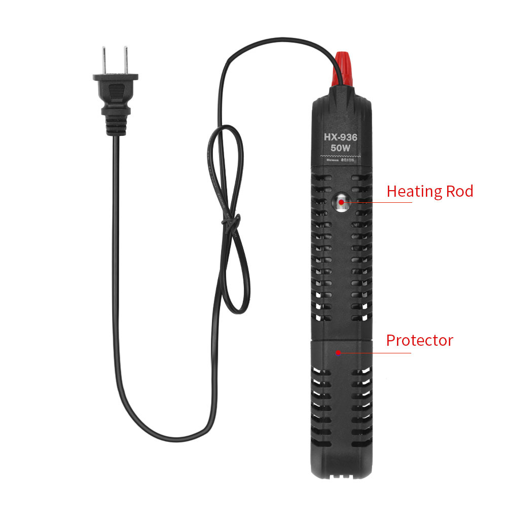 Akvariumuppvärmningsstång Intelligent nedsänkbar justerbar konstant temperaturkontroll Fisktank Submerible Heater för akvarium