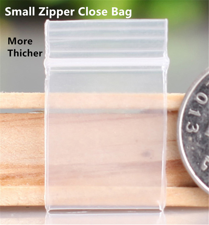 Sac ziplock extra épais transparent Pe petit emballage en plastique-sacs zipper auto-scellant des bijoux de bijoux d'emballage de l'emballage socle d'assaisonnement