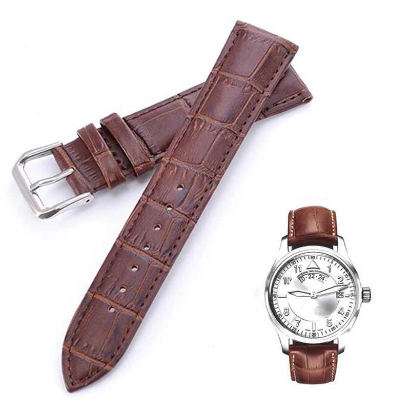 Watch Bands Replacement 12/14/16/18/20/22mm Cowhide Genuine Leather Watch Strap Belt Watchbands Wrist Bracelet Watch AccessoriesL2404