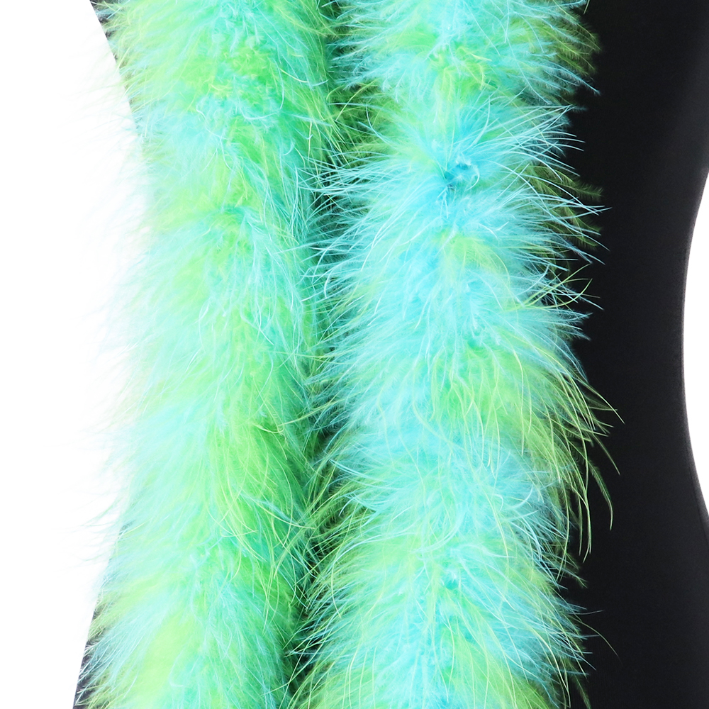 Novo Feather multicolor Boas fofos macio marabou lenço de penas de 2 metros de carnaval de roupas de costura decoração de decoração de decoração para artesanato