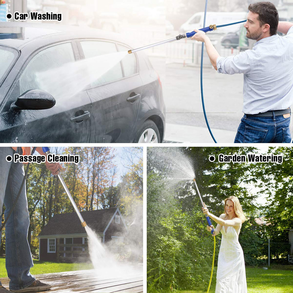 Pressure Power Washer Spray Nozzle Garden Hose Wand for Car Washing and High Outdoor Window Portable Pressure Washer Machine