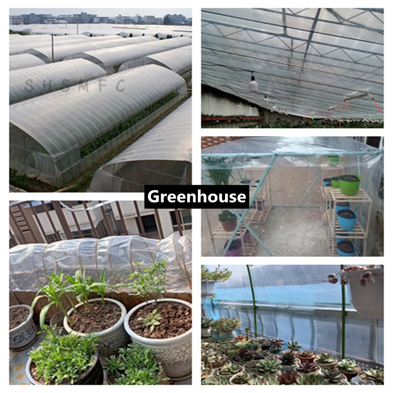 Spesso 0,08,0,1,0,12 mm Filcone in plastica Balcone Dust Aound Gerre Greenhouse Agricultural Breeding Plant Transparent Pioggia