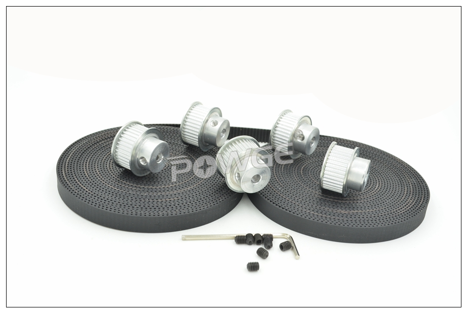 36 Teeth 2GT Timing Pulley Bore 5/6.35/8mm + 10M GT2 Synchronous Belt W=9mm 36T 36Teeth GT2 Timing Belt Pulley 3D Printer