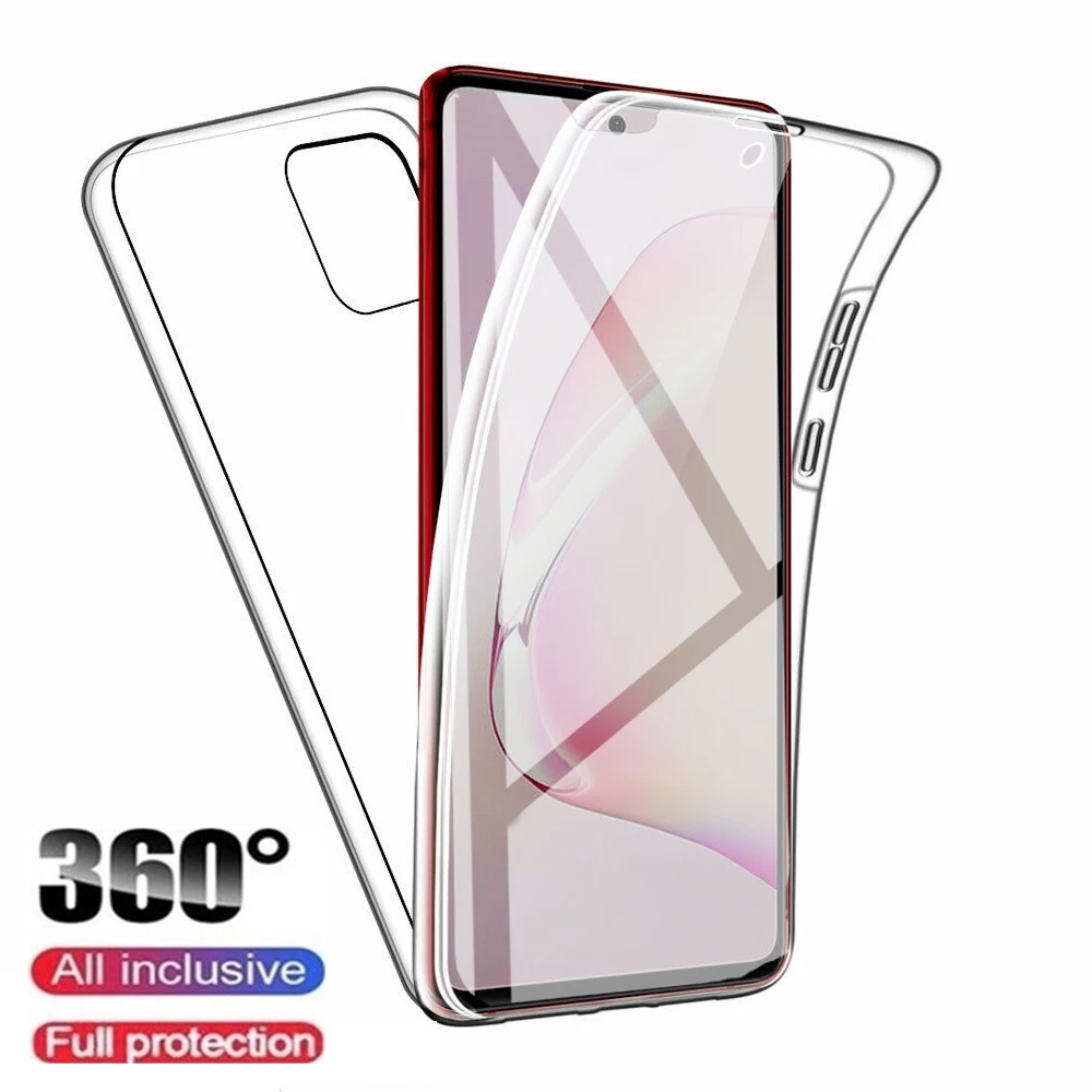 360 Całkowicie z przodu z przodu obudowa telefoniczna dla Samsung Galaxy S22 S21 S20 Ultra A53 A33 A42 A52 A72 A71 A51 A73 A31 A13 A50 Pokrywa