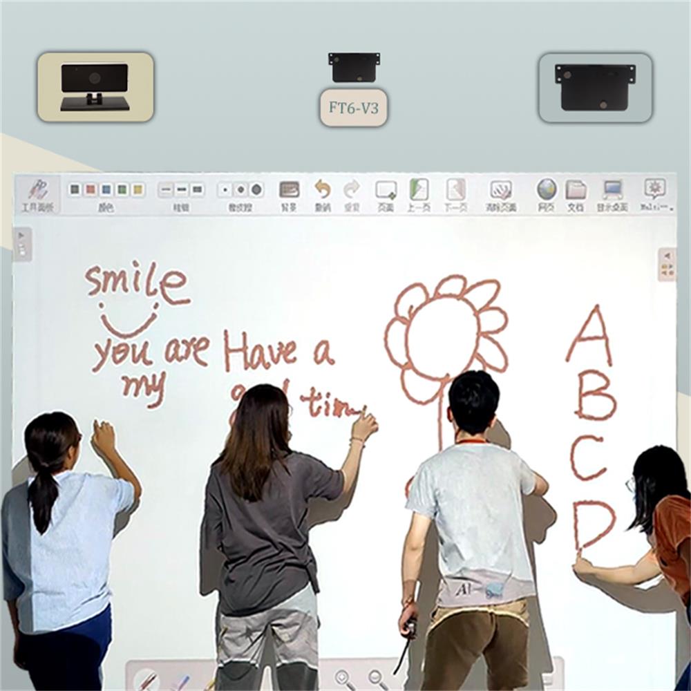 100 punten vinger aanraking draagbare interactieve virtuele whiteboard infrarood smart board digital boards voor educatieve bijeenkomst