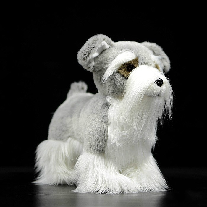 Cine Lifele -Ceca Terrier Doll Shiba Inu Collie Samoyed Model Miniatura Miniatura SCHNAUZER DOG PLUSH giocattoli