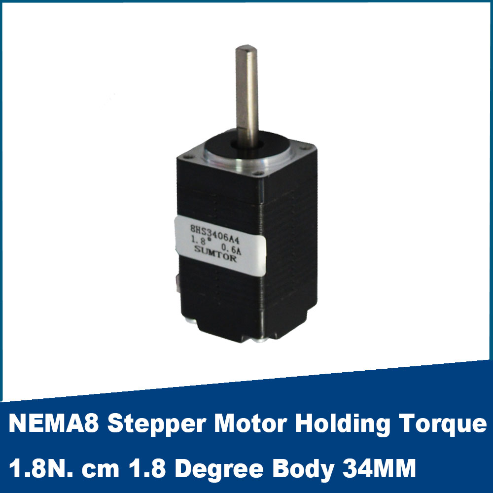 NEMA 8 TOWPER TOWPER TOWPER TOURPPER TOIDE TOIDE 1,8N.CM 1,8 gradi corpo 34 mm lunghezza dell'albero 20 mm d tipo singolo piatto