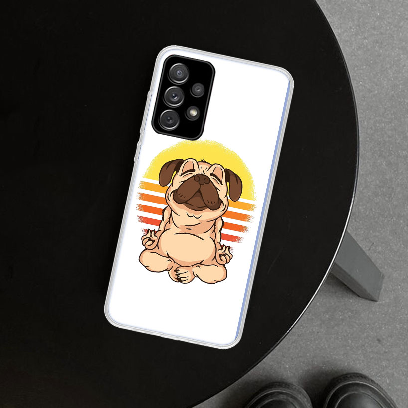 Couverture de case de téléphone pour chien mignon pour Samsung Galaxy A51 A71 A50 A70 A40 A30S A20E A10 A41 A31 A21S A11 A01 A6 A7 A8 A9