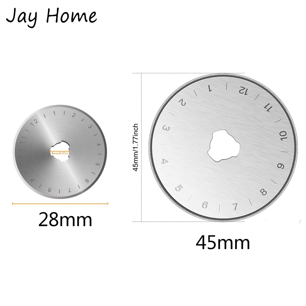 2 à 45 mm Rotary Cutter lames pointues et durables Remplacement des lames de coupe pour le banc de bandoulière Artisanat d'arts de couture