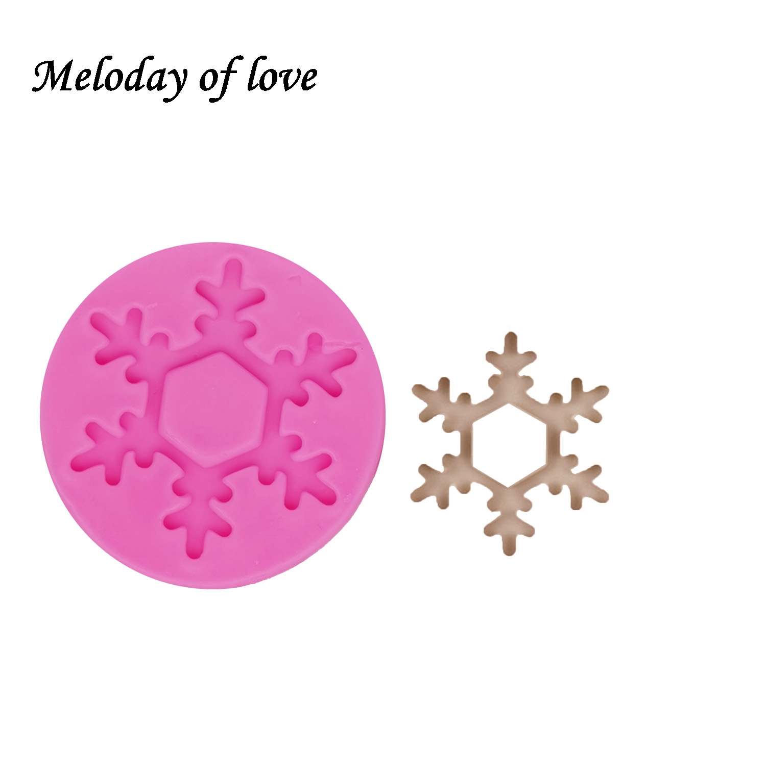 Snöflinga julkakor dekorera verktyg silikon mögel fondant mögel polymer lera godis choklad mögel sockermant t1304