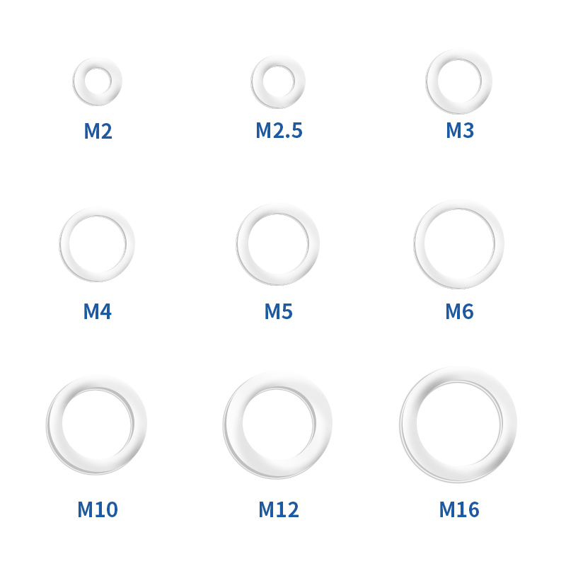 30/50/Aluminium Flachdichtung Waschmaschine Ultra -Dünnschicht -Dichtung Metallring Dichtung M4 M5 M6 M8 M10 M12 M14 M16 M18 M20 M22