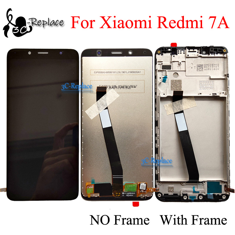 5,5 pollici neri Xiaomi Redmi 7A MZB7995IN MZB7798in Touch Screen Digitazer Display LCD Gruppo LCD Sostituzione / con telaio