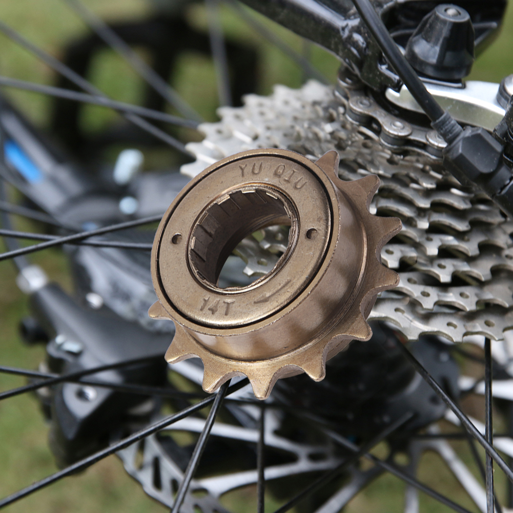 12/14/T Teeth Single Flywheel Speed Bicycle Freewheel Sprocket Gear Steel Bicycle Accessories Bike Freewheel
