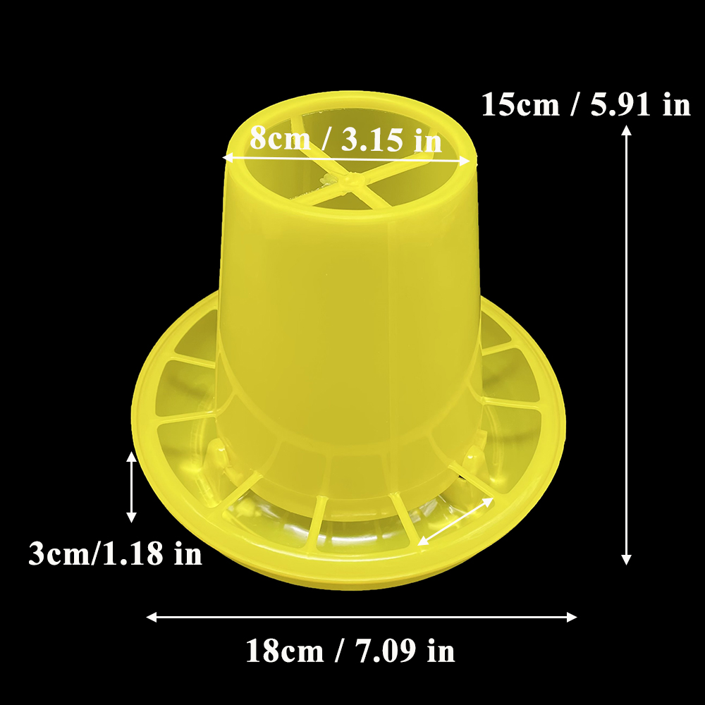 Chicken Poultry Feeding Bucket Feeder Plastic 1KG Capacity Quail Dove Bird Day Old Chick Animal Farming Tools Supplies