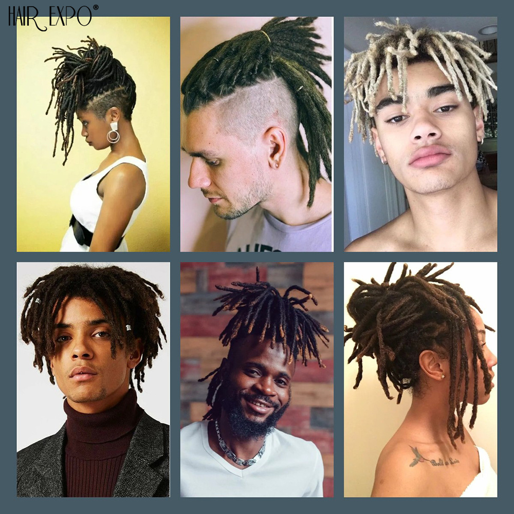 Syntetyczne dredy szydełkowe ręcznie robione włosy przedłużenia włosów czyste i ombre reggae pleciące włosy dla mężczyzn i kobiet afro