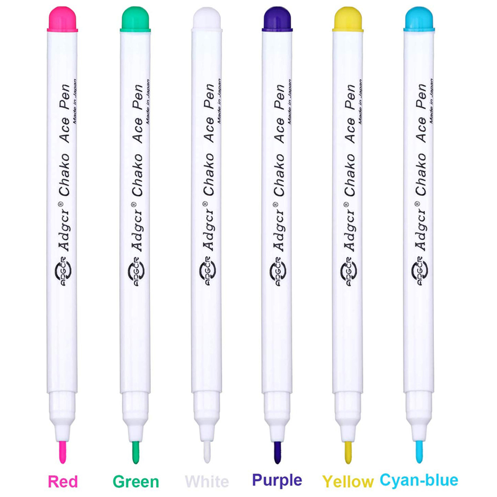 Disappearing Erasable Ink Fabric Marker Pen Cross Stitch Water Erasable Pen &Sewing Measuring Gauge Ruler Quilting Sewing Tools