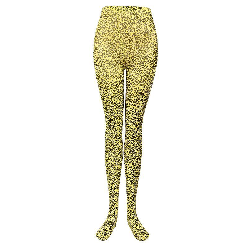 Snaily Women Leopard Cat Costume For Halloween Sexig Leopard Leggings Animal Skin Soft Tights