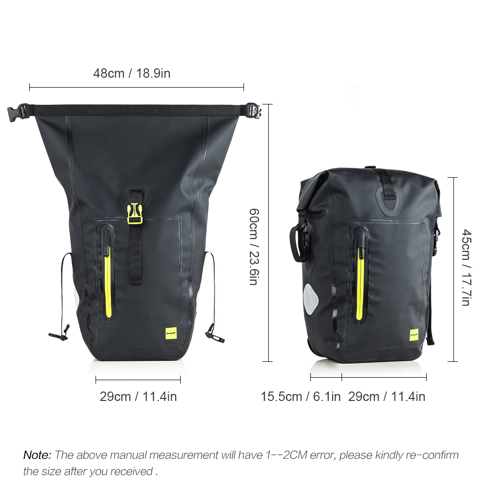 Bike Bag Waterproof Bike Bicycle Rear Rack Pannier Bag Cycling Rear Seat Bag Outdoor Shoulder Bag casco ciclismo