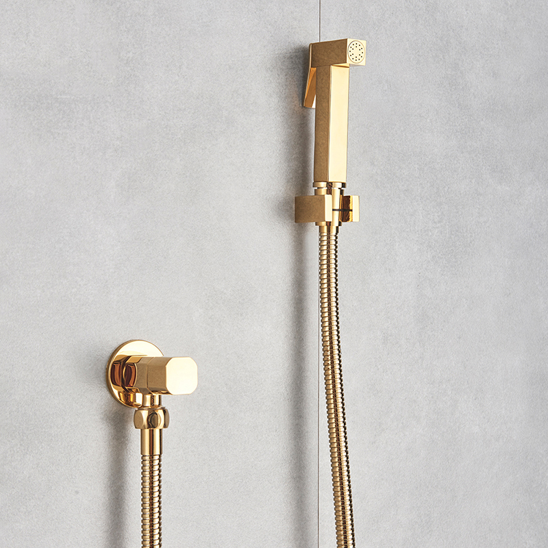 Shbshaimy Golden Brass Bathras Bidet Faucets High Pressure Sprayer Shower Tap Bidetトイレ洗濯機ウォータートイレスプレーガン