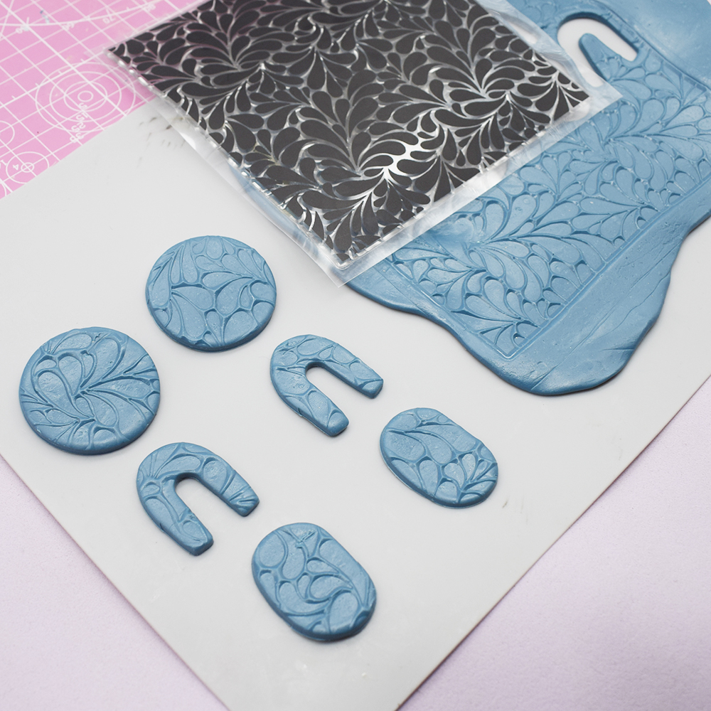 More Polymer Clay Texture Stamp Sheet Clear Emboss Mat DIY Clay Jewelry Making Mandala Paisley Scale Flower Animal Impression