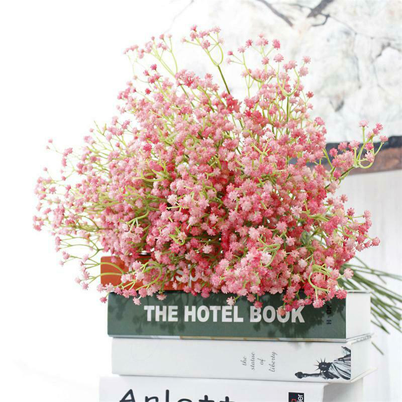 1/5/10 pezzi 63 cm Gypsopila Flower Branch Spring Branch finto Silk Tree Flowers Bouquet feste di nozze Decorazione la casa