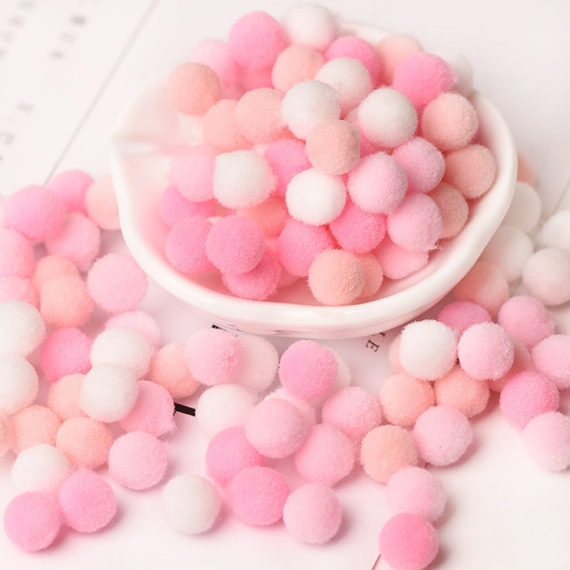 8-30mm pom poms flerfärgade pompoms mjuka fluffiga puff pompom bollar för barn diy kreativ hantverk bröllopsdekor Syförsörjning 20g