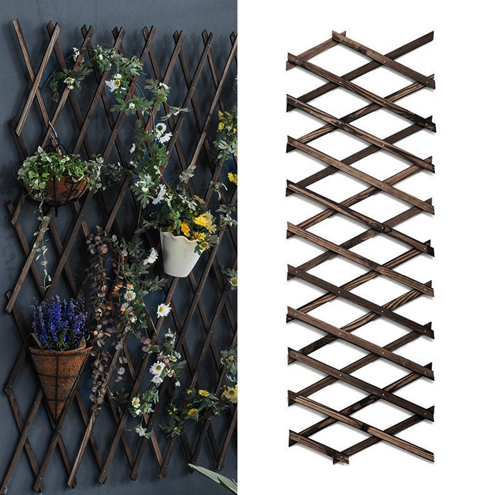 Trellis de jardim expandindo a vela de madeira subida suporte de treliça do jardim painel home yard jardim decoração de jardim