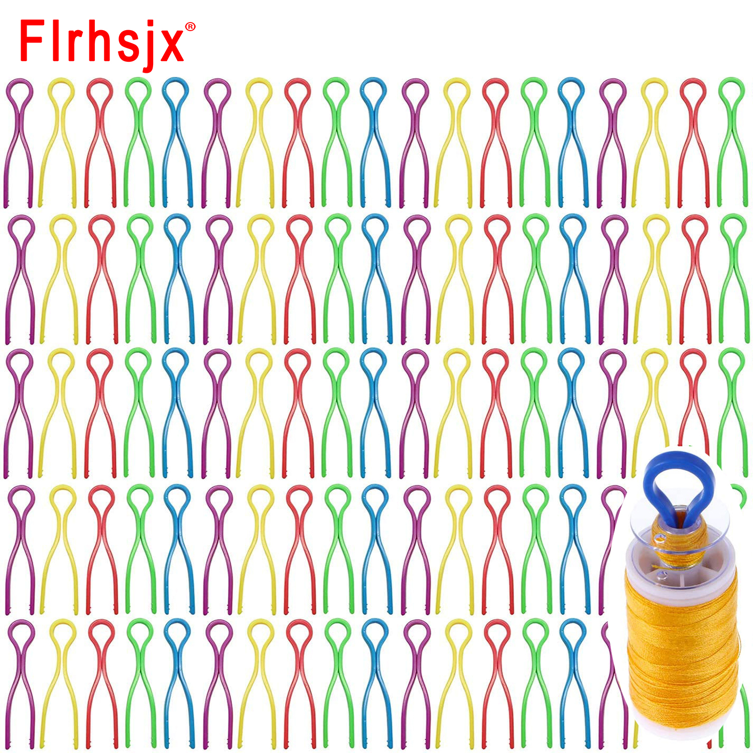 Flrhsjx 10 / 2.64 pouces coudre des clips de bobine mélangés